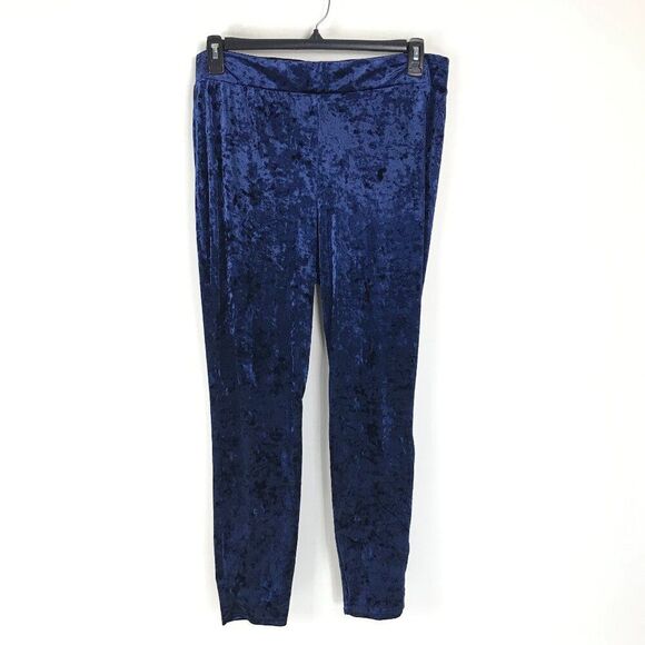 Torrid Full Length Signature Waist Crushed Velvet Legging Women's Plus 3/3X Blue - Picture 1 of 10